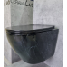 Унитаз подвесной Ceramalux 2212BM черный мрамор, с сиденьем микролифт 